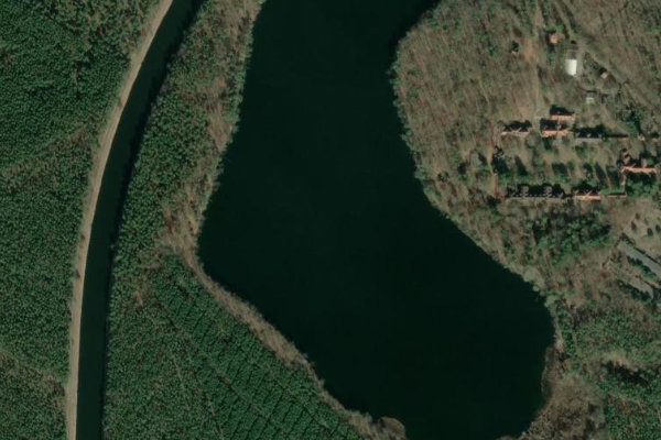 Grabowsee (Oranienburg) çevresinin uydu görüntüsü