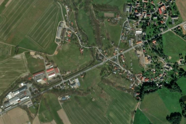 Wesenitz (Stolpen) çevresinin uydu görüntüsü