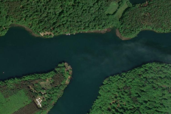 Liepnitzsee çevresinin uydu görüntüsü