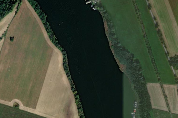 Sumpfsee (Rechlin) çevresinin uydu görüntüsü