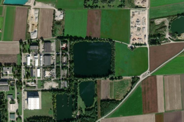 Heilig-Geist-Weiher çevresinin uydu görüntüsü