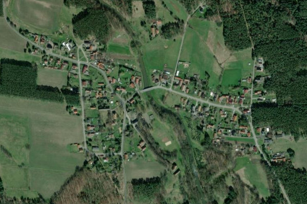 Spree (Halbendorf) çevresinin uydu görüntüsü