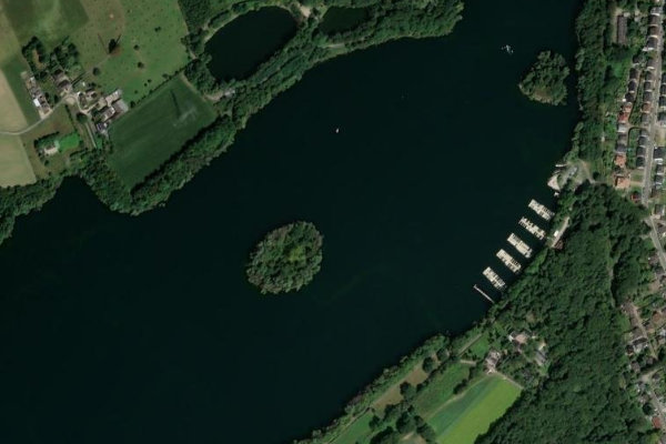 Lohheider See çevresinin uydu görüntüsü