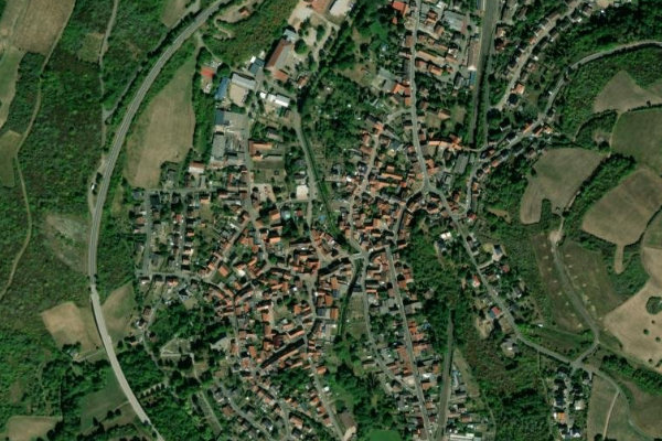 Alsenz çevresinin uydu görüntüsü