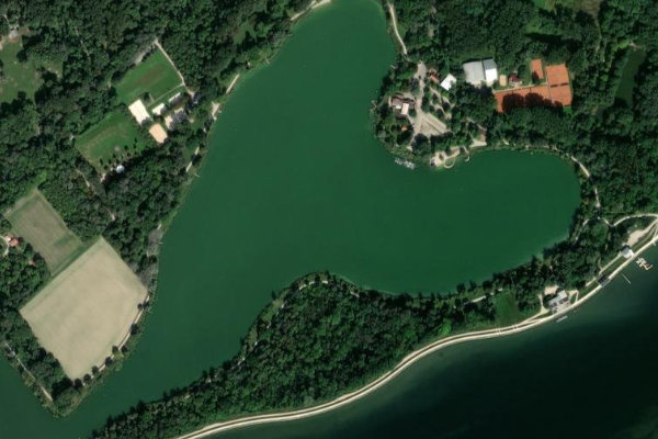 Baggersee Ingolstadt çevresinin uydu görüntüsü