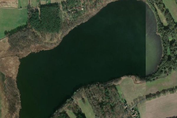 Gröbener See çevresinin uydu görüntüsü