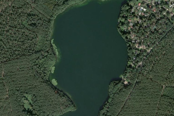 Großer Zeschsee çevresinin uydu görüntüsü