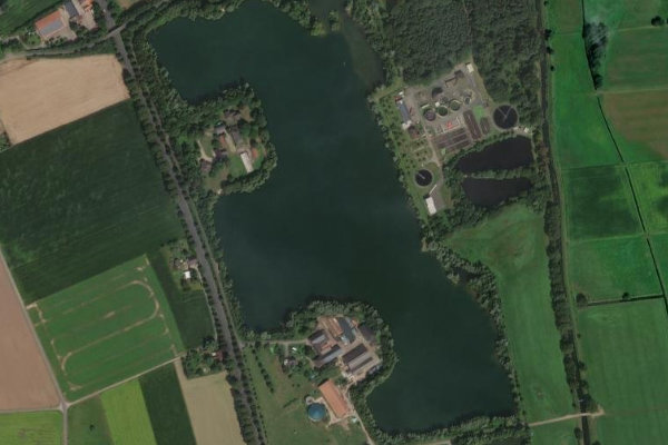 Römerrast (Dingden) çevresinin uydu görüntüsü