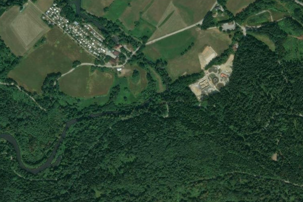 Gaißa (Tiefenbach) çevresinin uydu görüntüsü