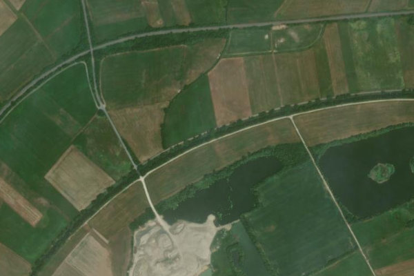 Chamb (Weiding) çevresinin uydu görüntüsü