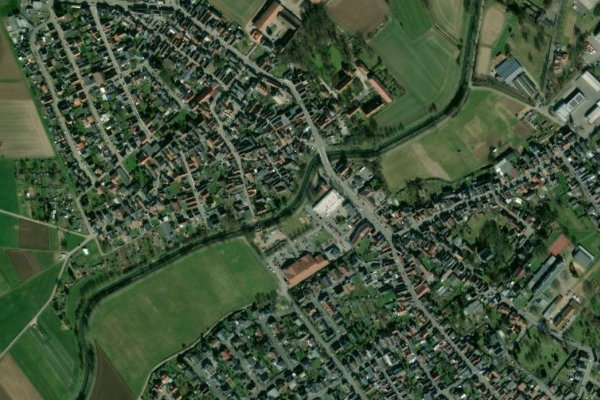 Nidda (Florstadt) çevresinin uydu görüntüsü