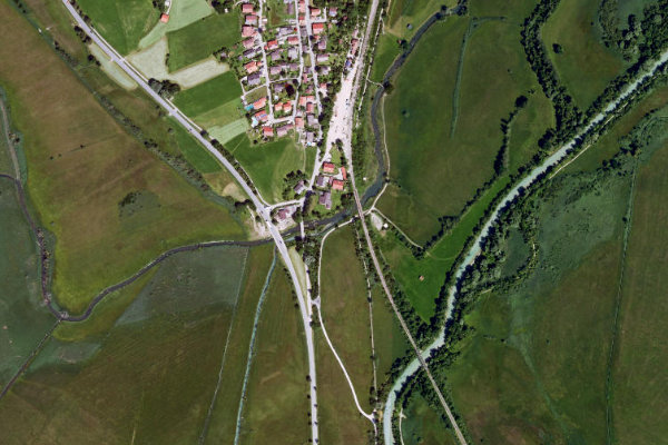 Ramsach (Murnau) çevresinin uydu görüntüsü