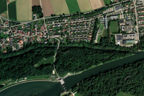 Brenz (Faimingen) çevresinin uydu görüntüsü