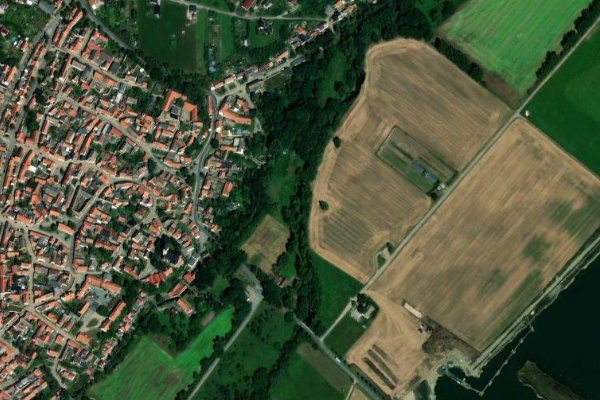 Bode (Ditfurt) çevresinin uydu görüntüsü