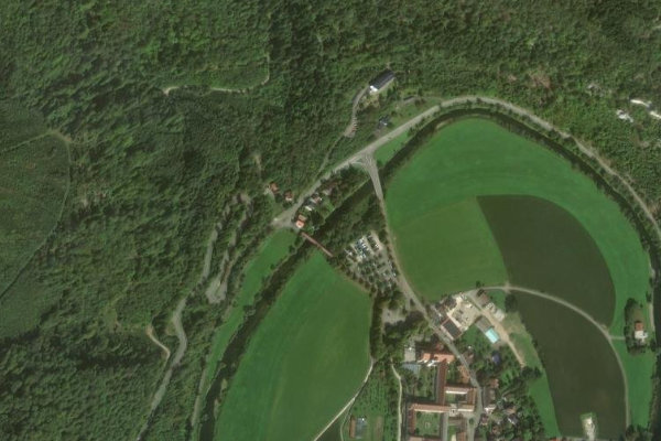 Donau (Beuron) çevresinin uydu görüntüsü
