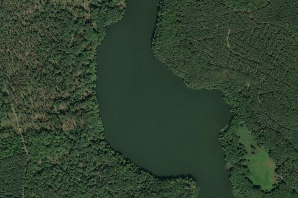 Großer Treppelsee çevresinin uydu görüntüsü