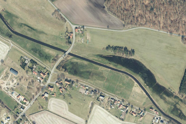 Rögnitz (Neuhaus/Elbe) çevresinin uydu görüntüsü