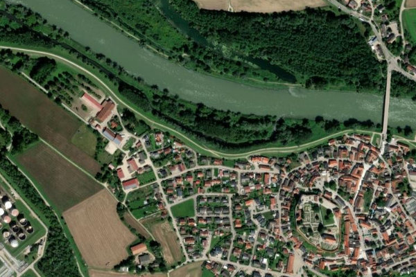Paar (Vohburg) çevresinin uydu görüntüsü