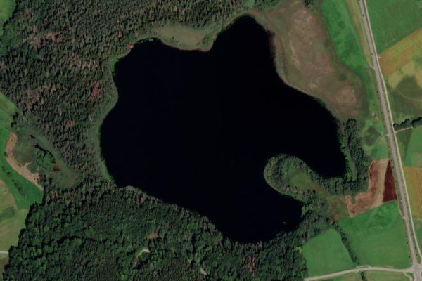 Schreckensee (Wolpertswende) çevresinin uydu görüntüsü