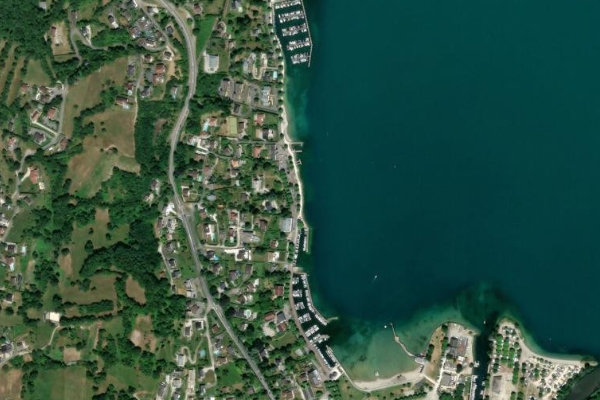 Leysse (Le Bourget-du-Lac) çevresinin uydu görüntüsü