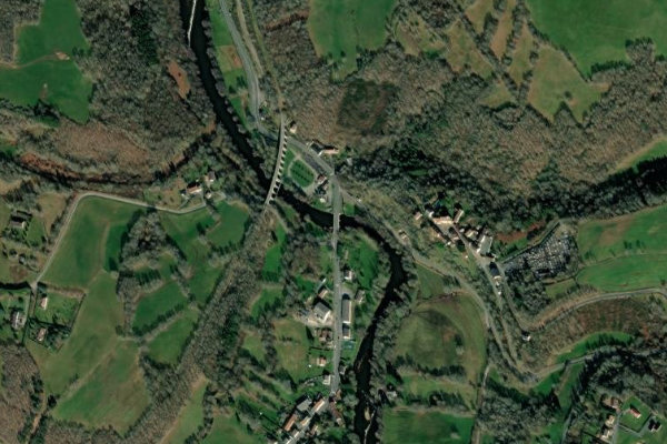 la Creuse (Glenic) çevresinin uydu görüntüsü