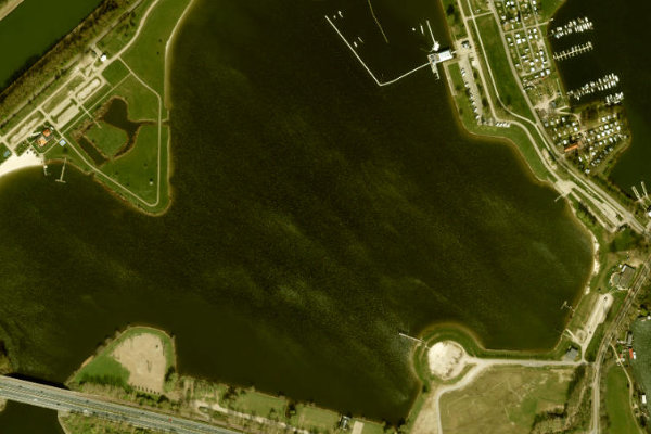 Noorderplas çevresinin uydu görüntüsü