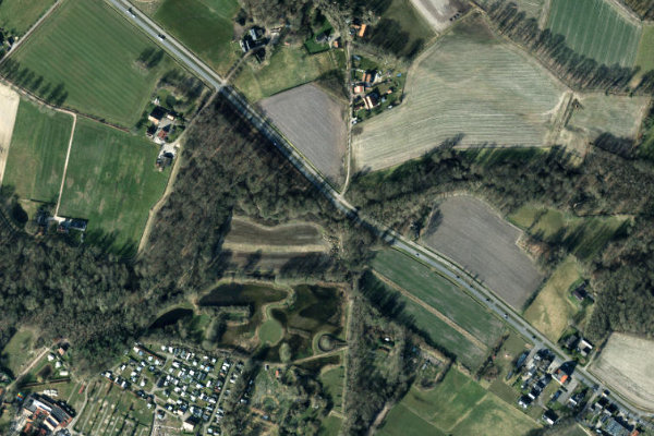 Schlinge (Winterswijk) çevresinin uydu görüntüsü