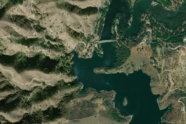 Málaga (Huerta Nueva) çevresinin uydu görüntüsü