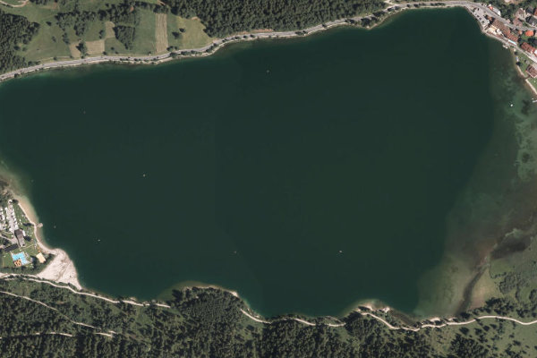 Haldensee çevresinin uydu görüntüsü