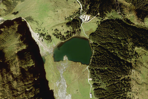 Hintersee (Mittersill) çevresinin uydu görüntüsü