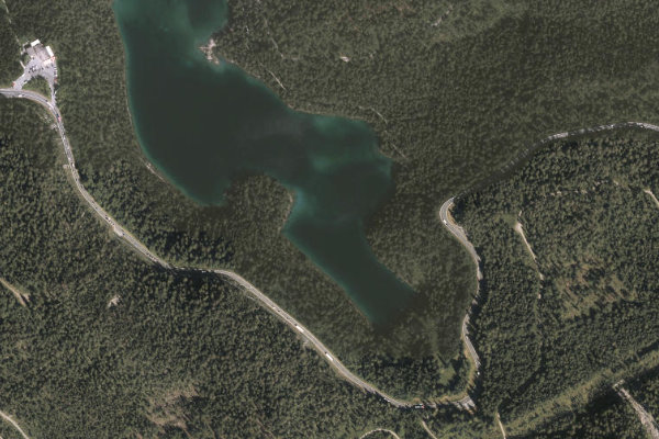 Blindsee (Biberwier) çevresinin uydu görüntüsü