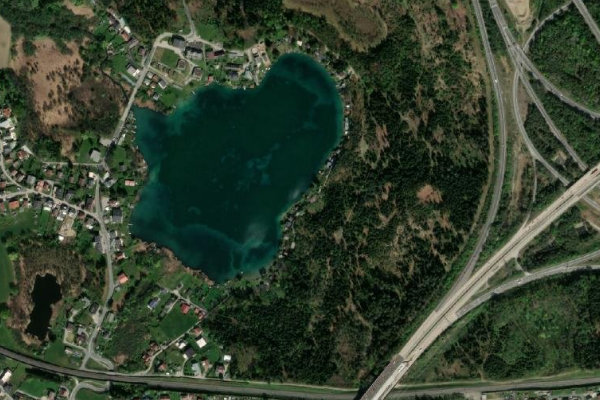 Seebach (Zauchen) çevresinin uydu görüntüsü