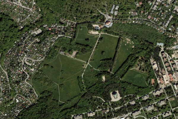 Silbersee (Penzing) çevresinin uydu görüntüsü