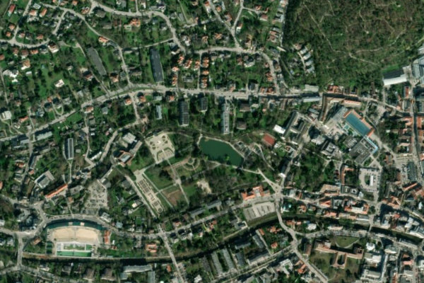 Baden çevresinin uydu görüntüsü