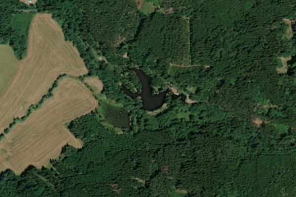 Svatá (Tachov) çevresinin uydu görüntüsü