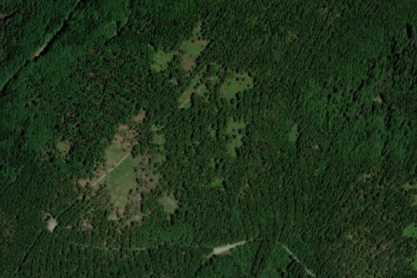 Stare Mesto (Košařiska) çevresinin uydu görüntüsü