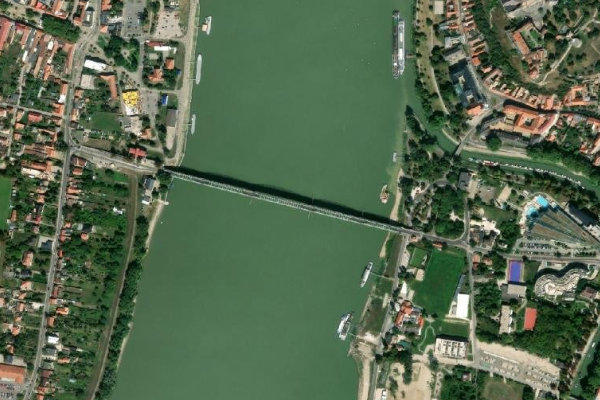 Dunaj – Štúrovo çevresinin uydu görüntüsü