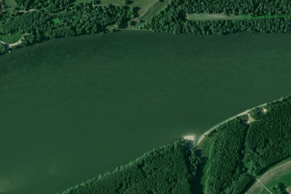 Dunav – Vajska çevresinin uydu görüntüsü