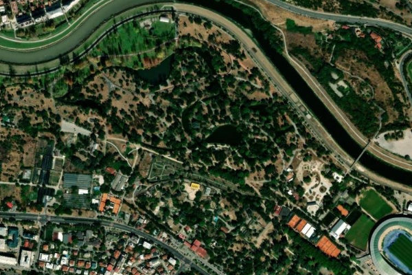 Serava (Skopje) çevresinin uydu görüntüsü