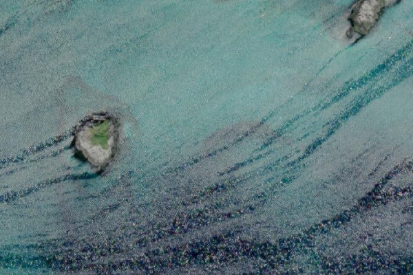 Skarvfjorden çevresinin uydu görüntüsü