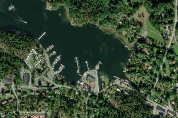 Grisslehamn Västra çevresinin uydu görüntüsü