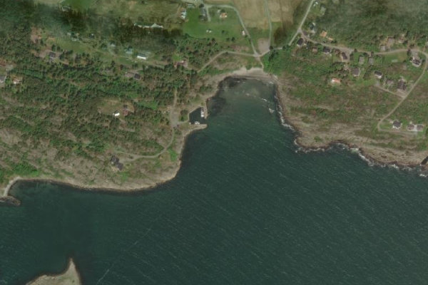 Småbåtshamn (Limabacka) çevresinin uydu görüntüsü
