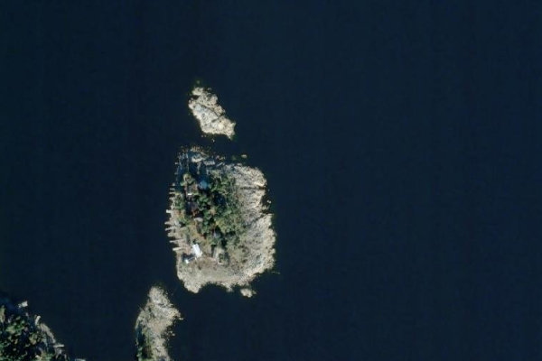 Köpingsviken çevresinin uydu görüntüsü