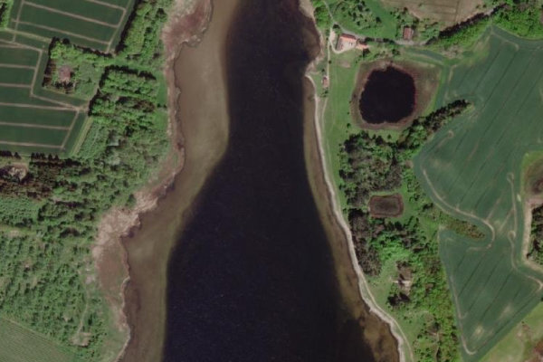 Møllekrog çevresinin uydu görüntüsü
