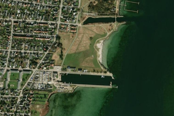 Hvidovre strand çevresinin uydu görüntüsü
