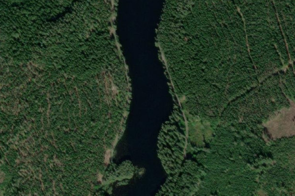 Edsån (Karlsborg) çevresinin uydu görüntüsü
