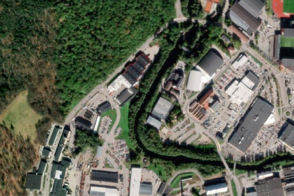 Viskan – Borås (Borås, Västra Götalands län) 2 çevresinin uydu görüntüsü