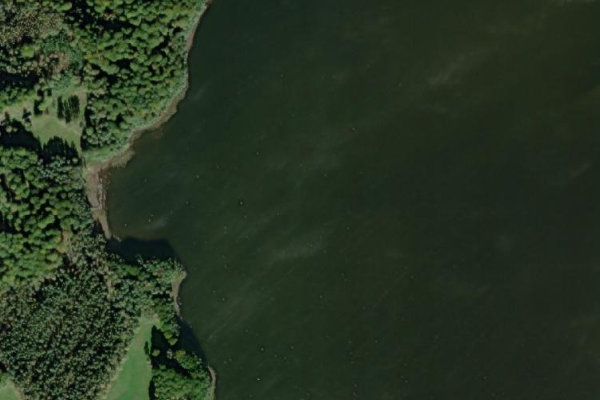 Byasjön (Falkenberg) çevresinin uydu görüntüsü