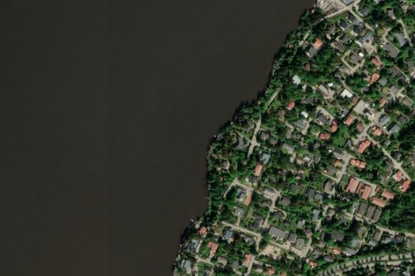 Pitkäjärvi (Espoo, Vantaa) çevresinin uydu görüntüsü