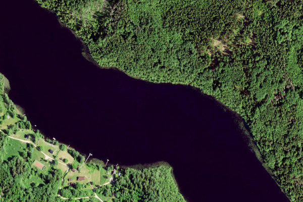 Tündre järv çevresinin uydu görüntüsü